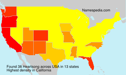 Surname Heartsong in USA Surname Heartsong in USA