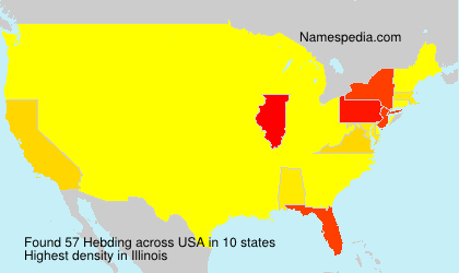 Surname Hebding in USA Surname Hebding in USA