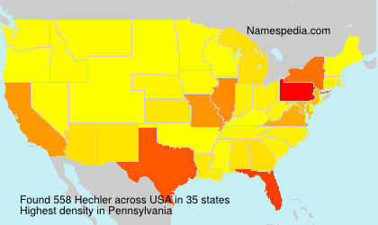 Surname Hechler in USA