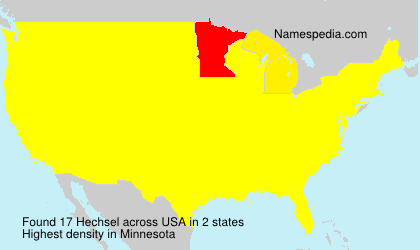 Surname Hechsel in USA Surname Hechsel in USA