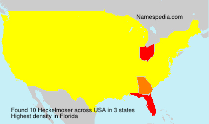Surname Heckelmoser in USA Surname Heckelmoser in USA