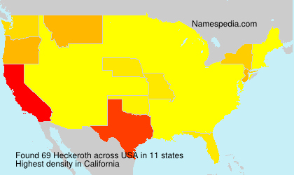 Surname Heckeroth in USA Surname Heckeroth in USA