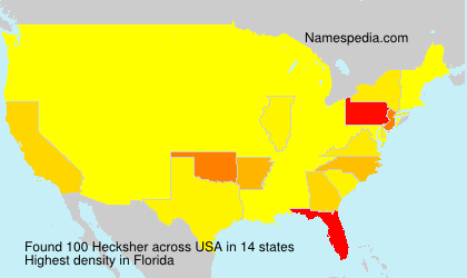 Surname Hecksher in USA Surname Hecksher in USA