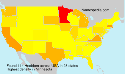 Surname Hedblom in USA Surname Hedblom in USA