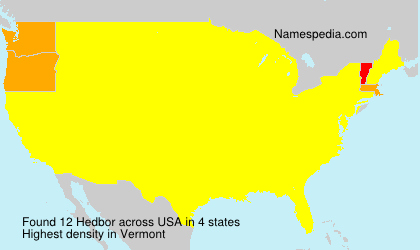 Surname Hedbor in USA Surname Hedbor in USA