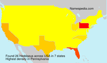 Surname Heddaeus in USA Surname Heddaeus in USA