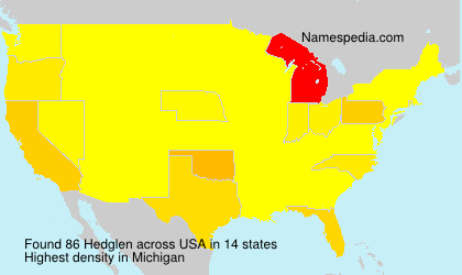 Surname Hedglen in USA Surname Hedglen in USA