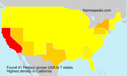 Surname Hedjazi in USA