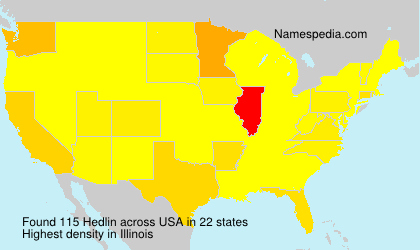 Surname Hedlin in USA Surname Hedlin in USA