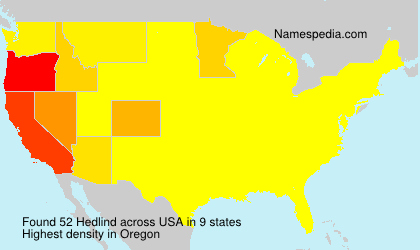 Surname Hedlind in USA Surname Hedlind in USA