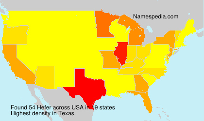 Surname Hefer in USA Surname Hefer in USA