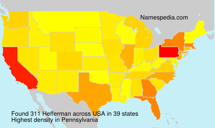 Surname Hefferman in USA Surname Hefferman in USA
