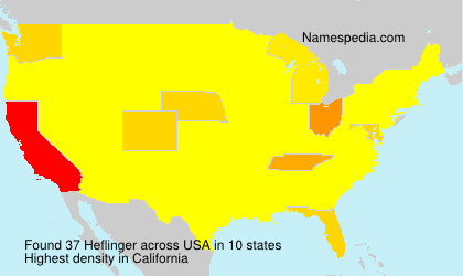 Surname Heflinger in USA Surname Heflinger in USA