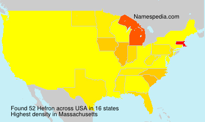 Surname Hefron in USA Surname Hefron in USA