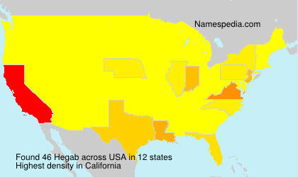 Surname Hegab in USA Surname Hegab in USA