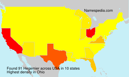 Surname Hegemier in USA Surname Hegemier in USA