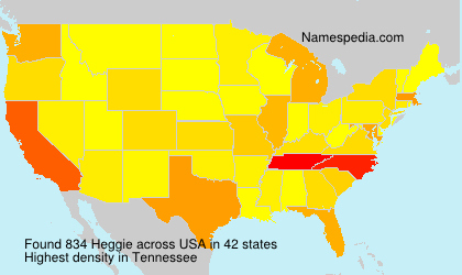 Surname Heggie in USA Surname Heggie in USA