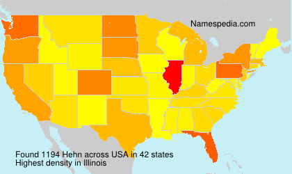 Surname Hehn in USA