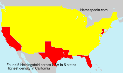 Surname Heidingsfeld in USA Surname Heidingsfeld in USA