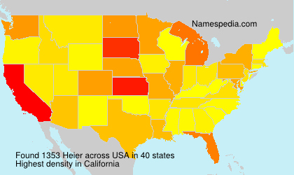 Surname Heier in USA