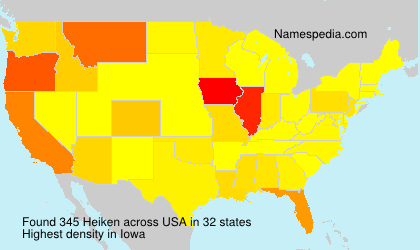 Surname Heiken in USA Surname Heiken in USA