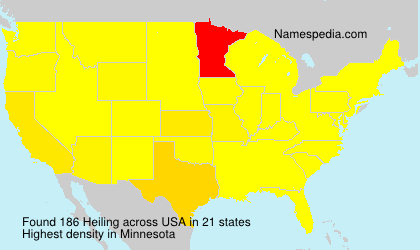 Surname Heiling in USA Surname Heiling in USA