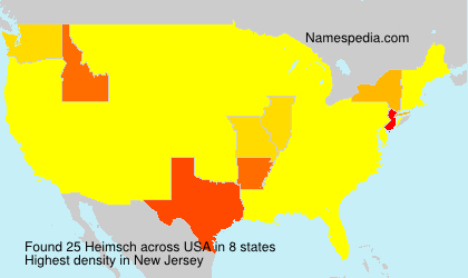 Surname Heimsch in USA Surname Heimsch in USA