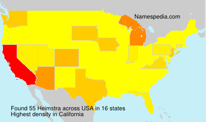 Surname Heimstra in USA Surname Heimstra in USA