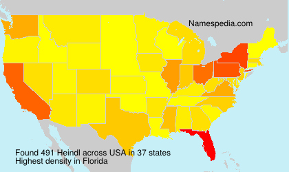 Surname Heindl in USA