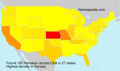 Surname Heineken in USA Surname Heineken in USA