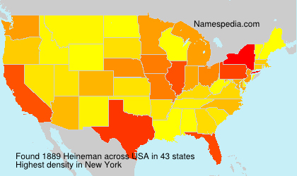 Surname Heineman in USA Surname Heineman in USA