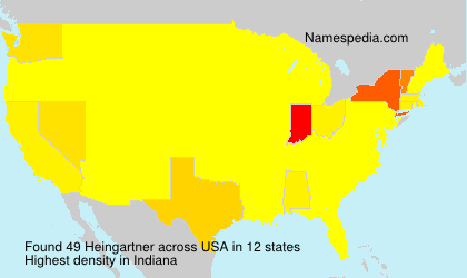 Surname Heingartner in USA