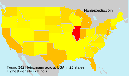 Surname Heinzmann in USA Surname Heinzmann in USA
