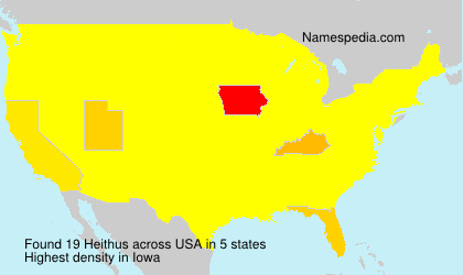Surname Heithus in USA Surname Heithus in USA
