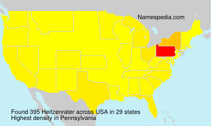 Surname Heitzenrater in USA Surname Heitzenrater in USA