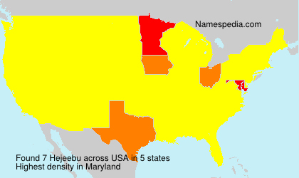 Surname Hejeebu in USA Surname Hejeebu in USA