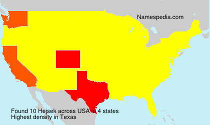 Surname Hejsek in USA Surname Hejsek in USA