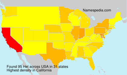 Surname Hel in USA Surname Hel in USA