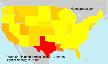 Surname Helbach in USA Surname Helbach in USA