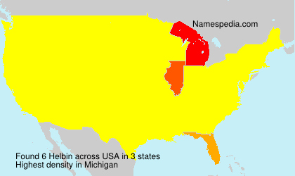 Surname Helbin in USA Surname Helbin in USA
