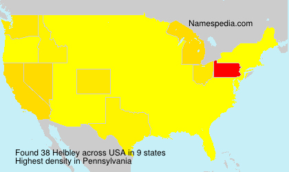 Surname Helbley in USA Surname Helbley in USA