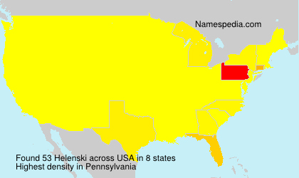 Surname Helenski in USA Surname Helenski in USA