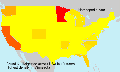 Surname Helgestad in USA Surname Helgestad in USA