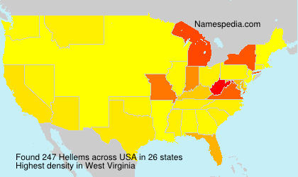 Surname Hellems in USA Surname Hellems in USA