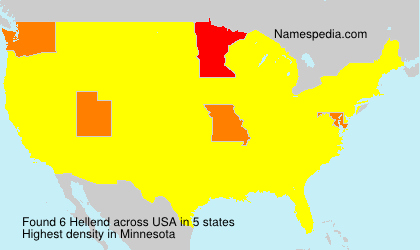 Surname Hellend in USA Surname Hellend in USA