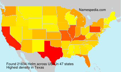 Surname Helm in USA Surname Helm in USA