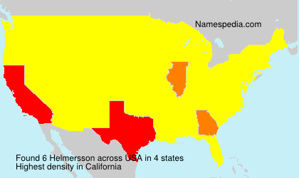 Surname Helmersson in USA Surname Helmersson in USA