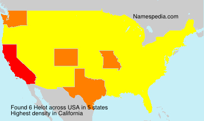 Surname Helot in USA Surname Helot in USA