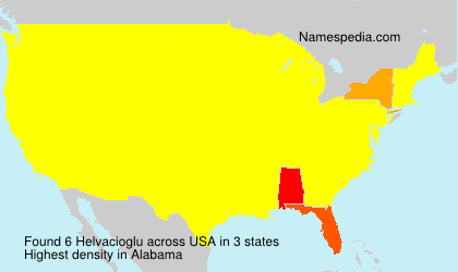 Surname Helvacioglu in USA Surname Helvacioglu in USA