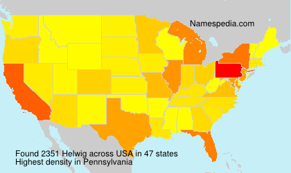 Surname Helwig in USA Surname Helwig in USA